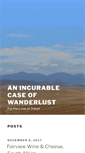 Mobile Screenshot of anincurablecaseofwanderlust.com